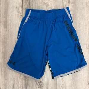 Under Armour Blue and Gray Athletic Shorts